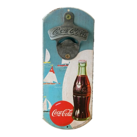 The Coca-Cola Company Other - Vintage Coca-Cola Wall Mounted Bottle Opener Plaque